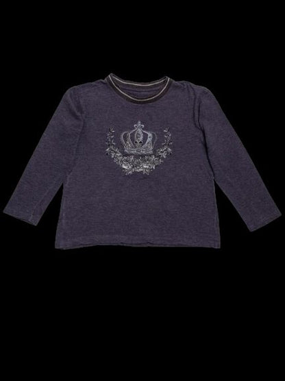 Average Dolce Gabbana Gray Cotton Long Sleeve Shirt for Kids Size 3