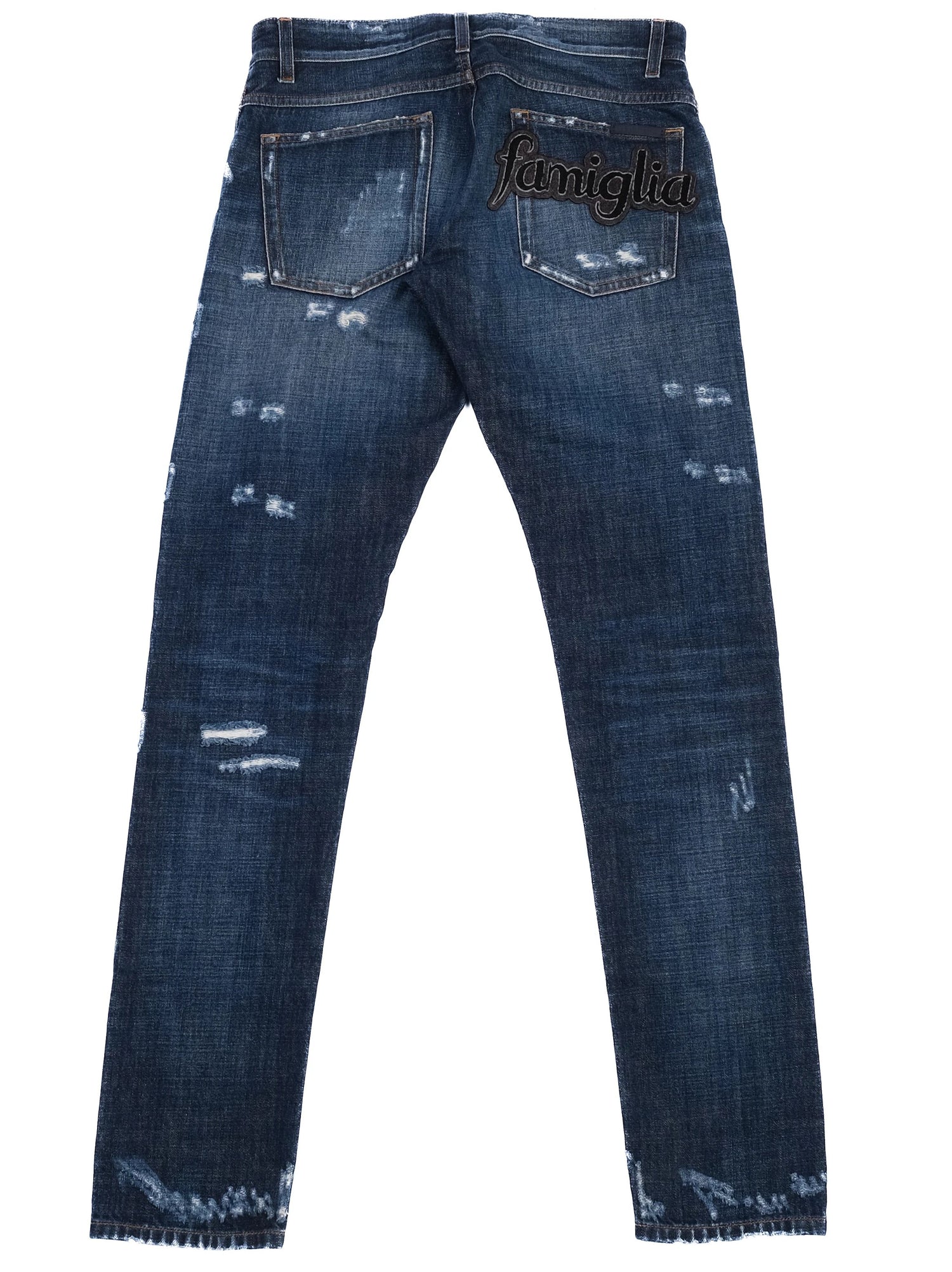 Excellent Dolce Gabbana Blue Distressed Denim Jeans Size XS