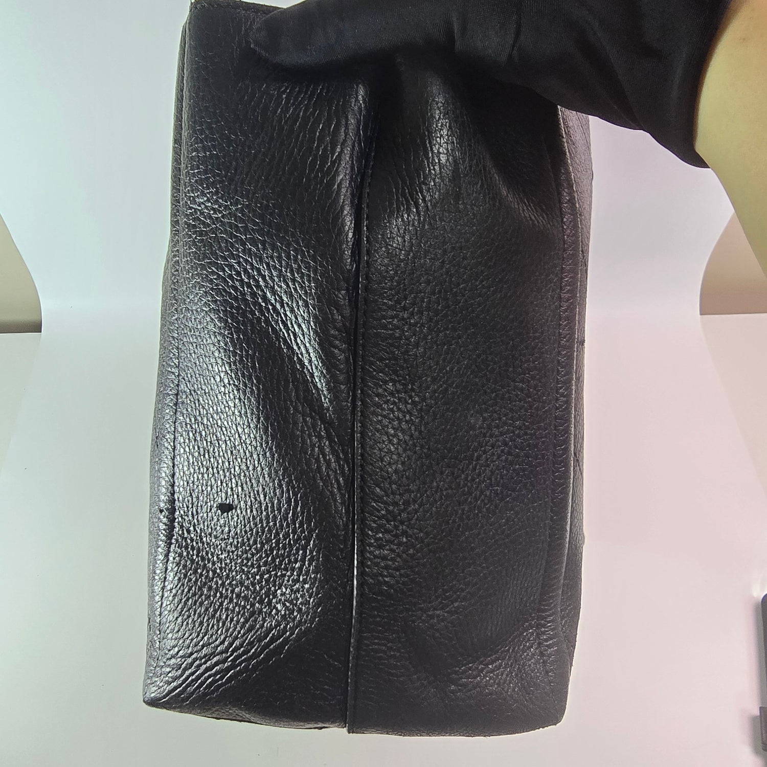 Chanel Turn-around Ligne Black Deerskin