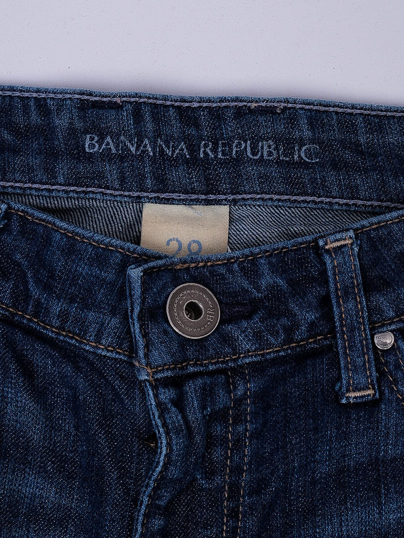 Excellent Banana Republic Blue Cotton Denim Jeans Size M
