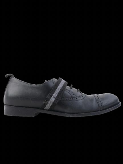 Excellent Missouri Black Leather Brogue Shoes Size 33 for Kids