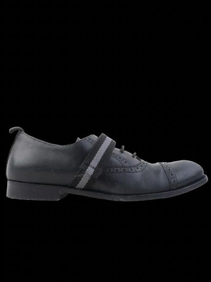 Excellent Missouri Black Leather Brogue Shoes Size 33 for Kids