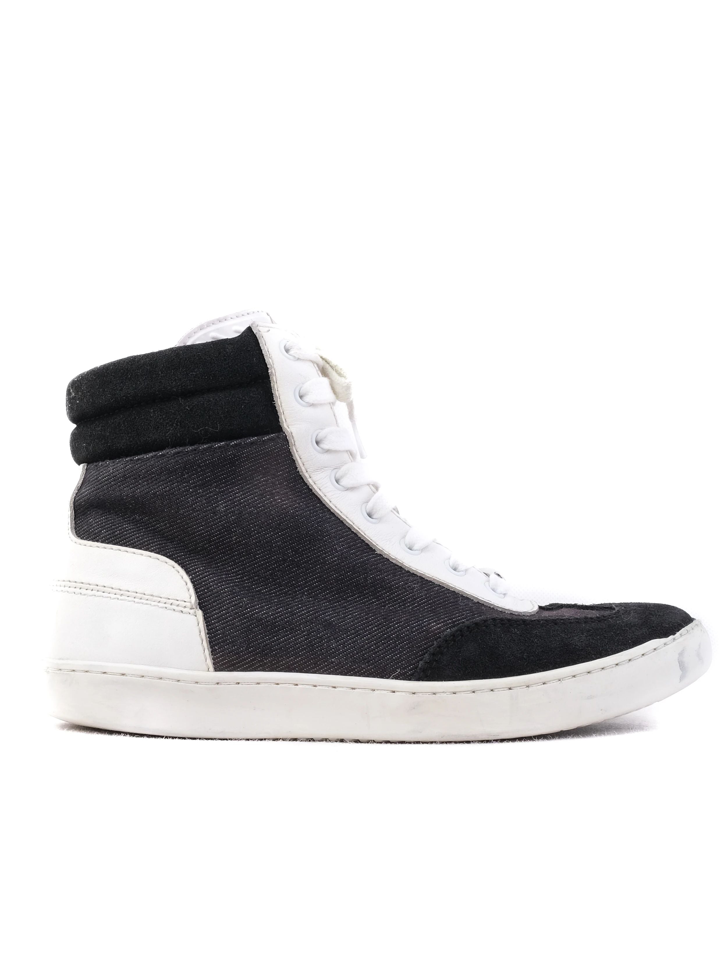 Excellent Dior High-Top Sneakers Black Fabric Size 33 for Kids