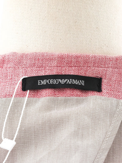 Excellent Emporio Armani Pink Blazer Size L Textured Fabric