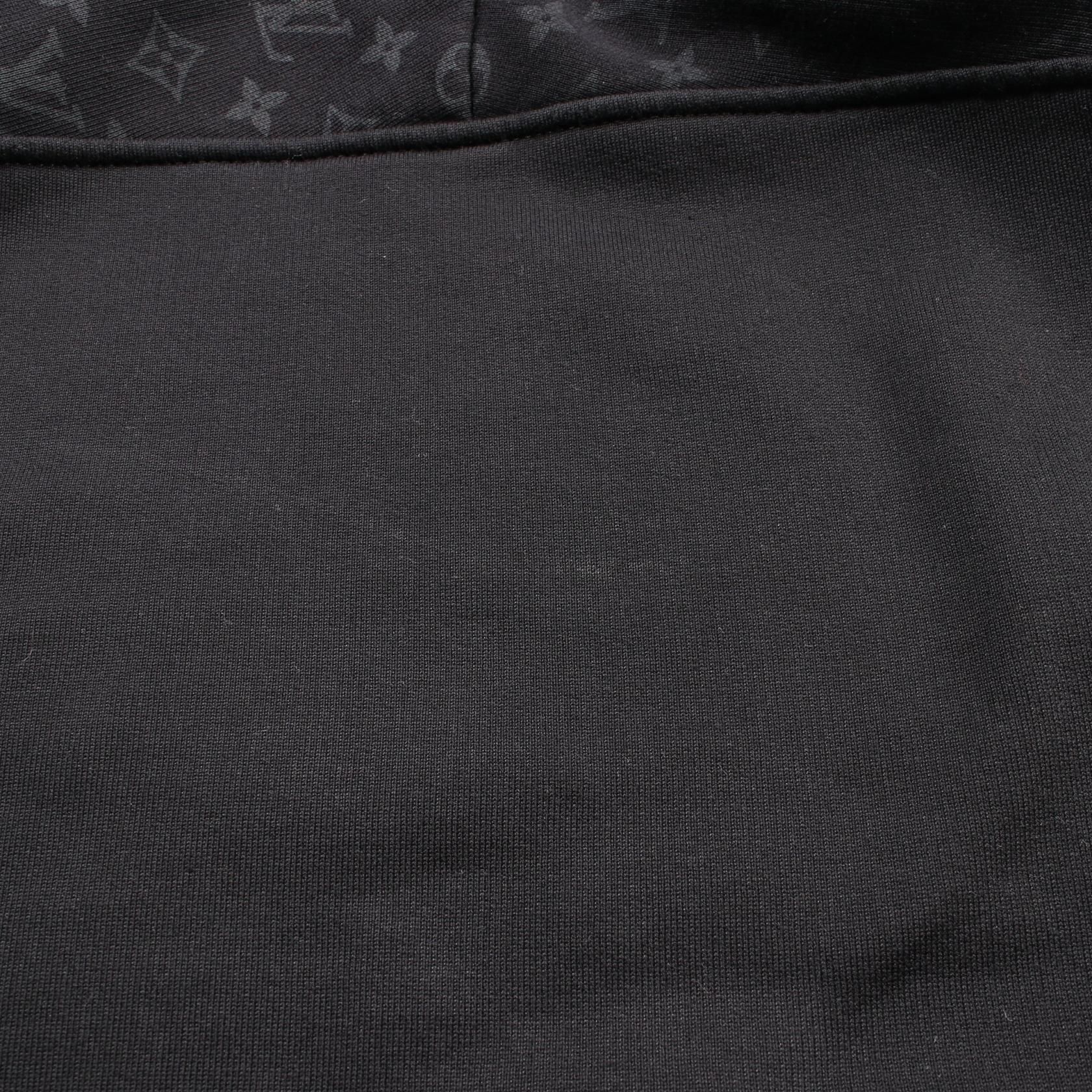 Louis Vuitton Monogram Circle Cut Black Hoodie Rm 211q Rle Hky 43w Ca