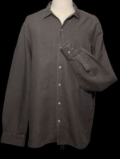 Good Scalpers Gray Long-Sleeve Button-Up Shirt Size XS