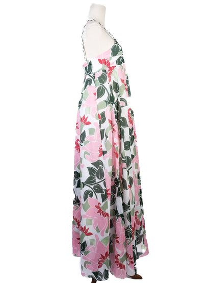 Excellent MaxCo Floral Maxi Dress Strappy Design Size XS
