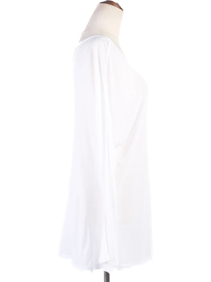 NEW Dolce Gabbana White Modal Off-Shoulder Blouse Size L