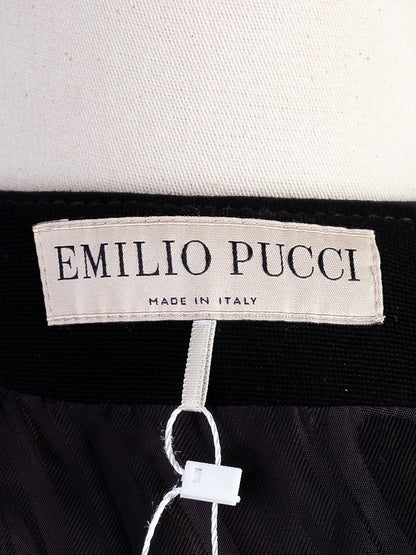 Emilio Pucci Black Viscose Long Sleeve Coat Size N/A