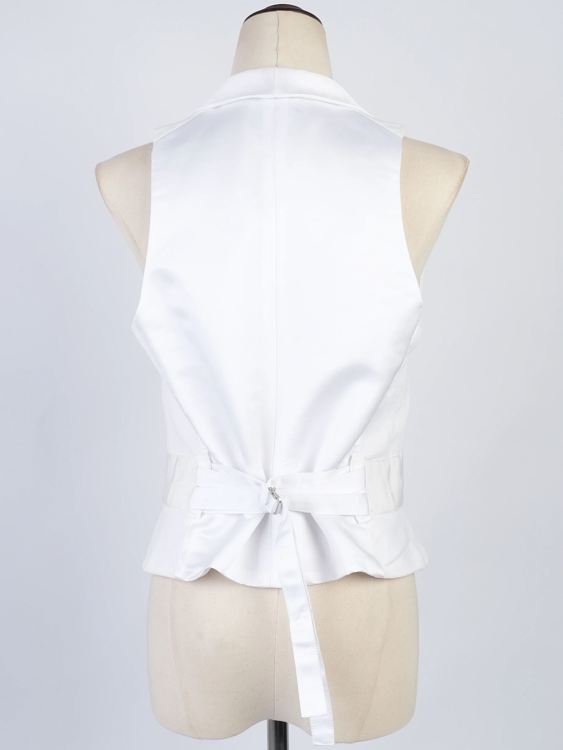 Emporio Armani White Sleeveless Vest Excellent Condition Size L