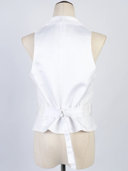 Emporio Armani White Sleeveless Vest Excellent Condition Size L