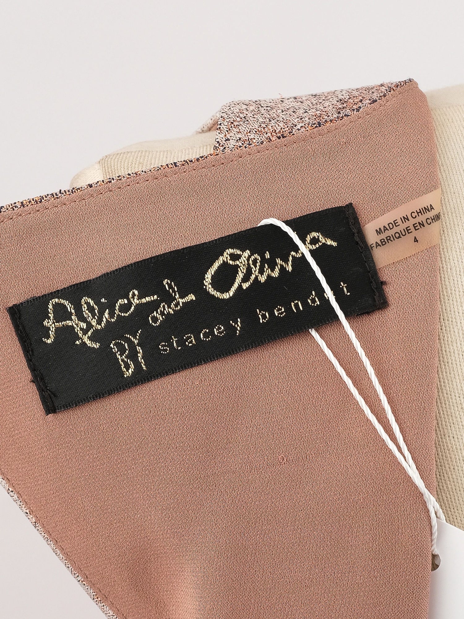 Excellent Alice+Olivia Orange Sleeveless Gown Size L Polyester