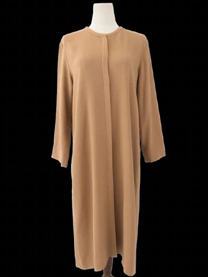 Excellent Max Mara Orange Viscose Long Coat Size L