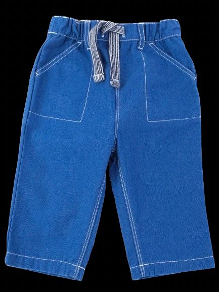 Excellent Petit Bateau Blue Cotton Pants Size 12M for Kids