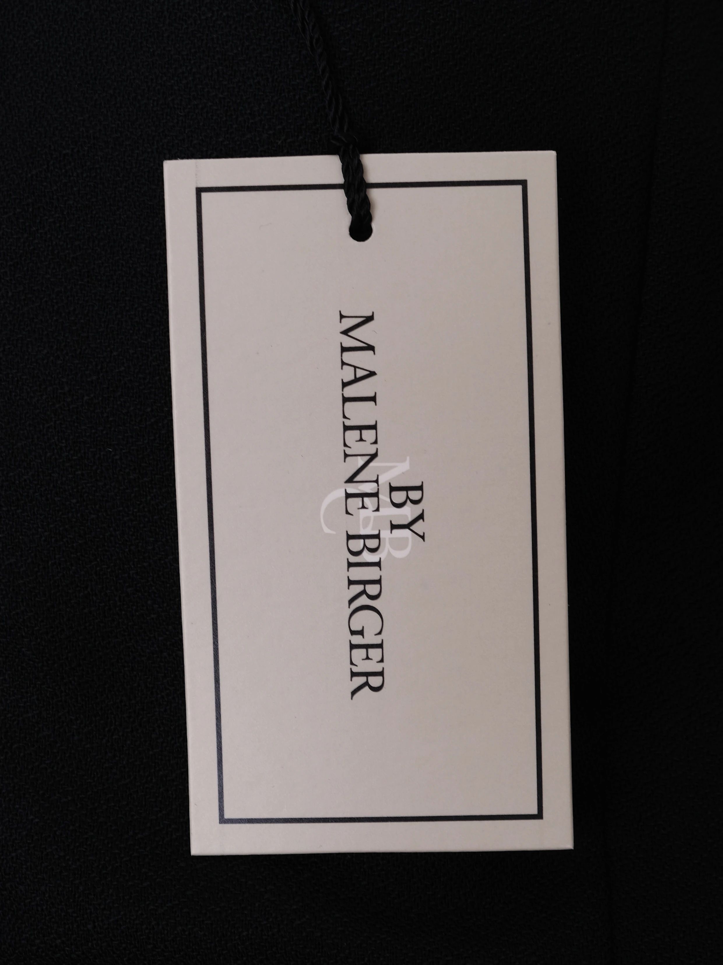 NEW By Malene Birger Black Wool Strapless Dress Size XS