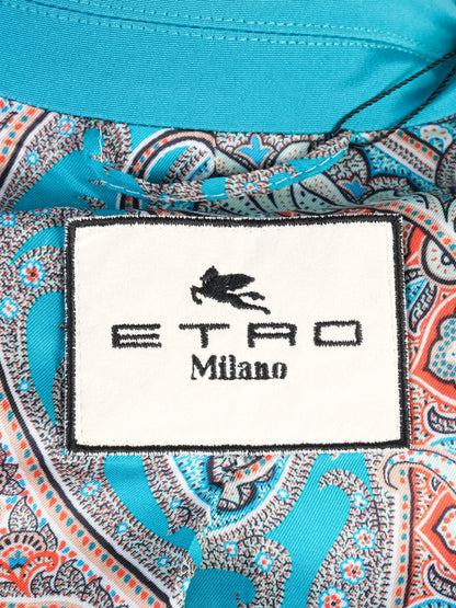 Excellent Etro Blue Nylon Blazer Size S - Stylish Women&