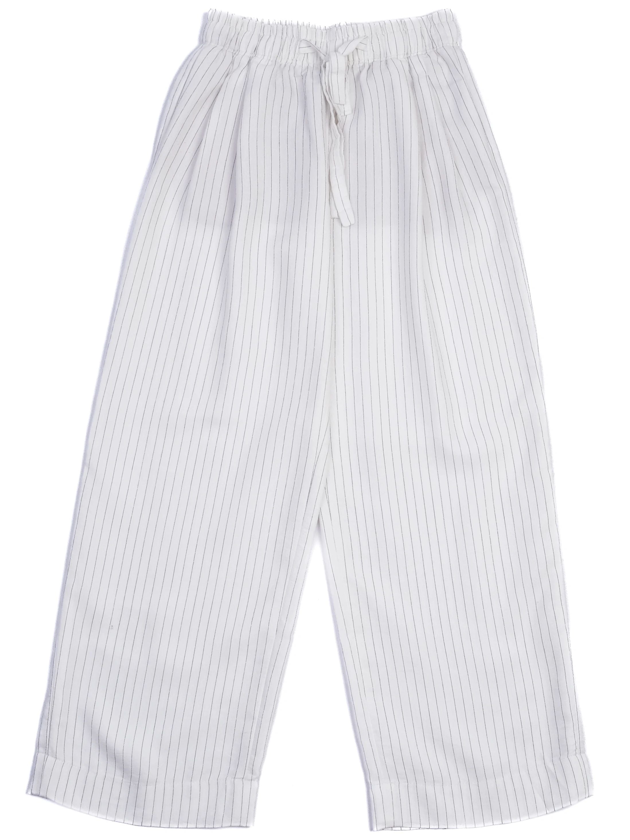 Excellent Vince White Pinstriped Pants XS Viscose Casual Wear