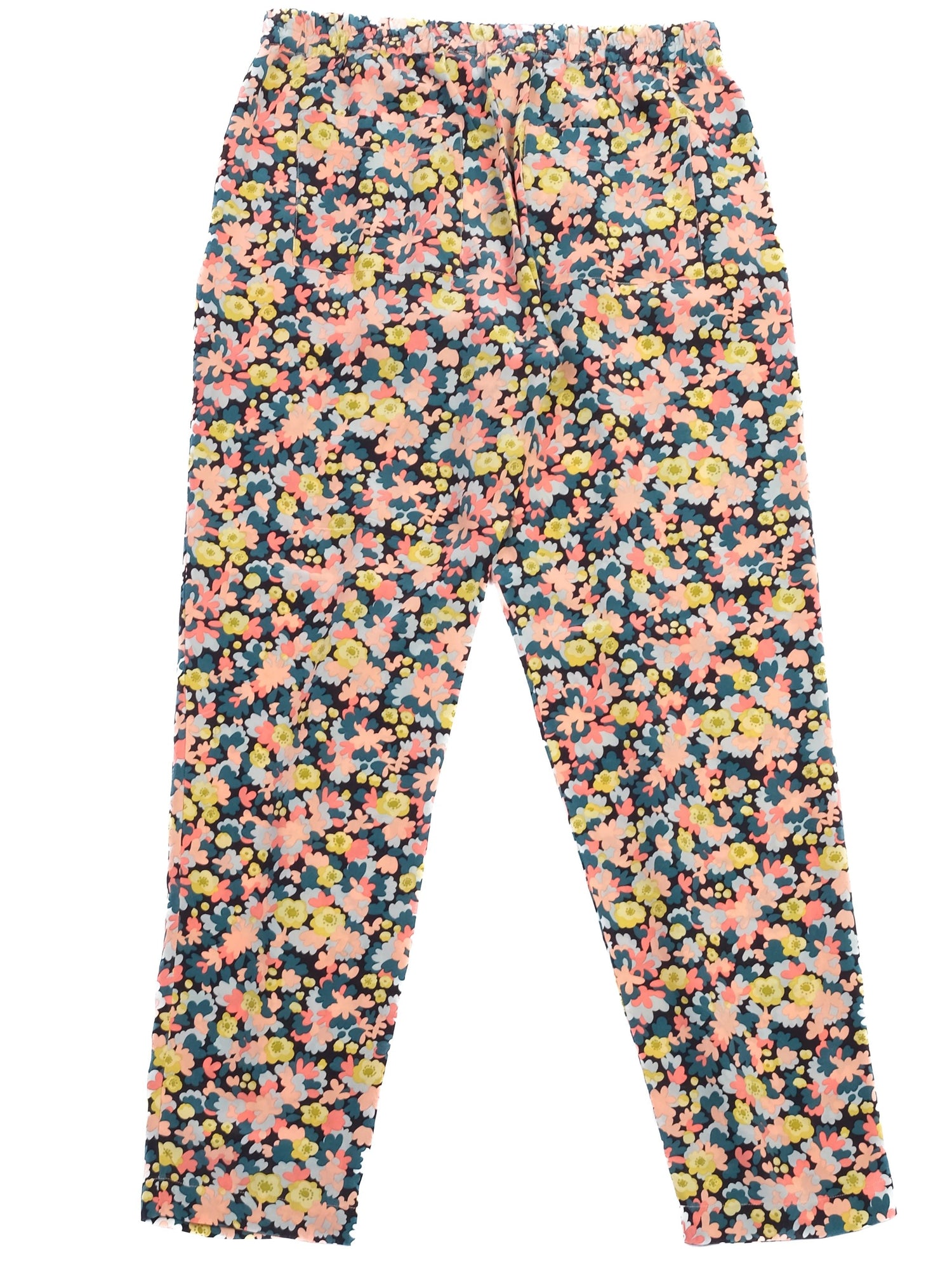 Weekend MaxMara Floral Silk Pants XS Combined Colors Excellent