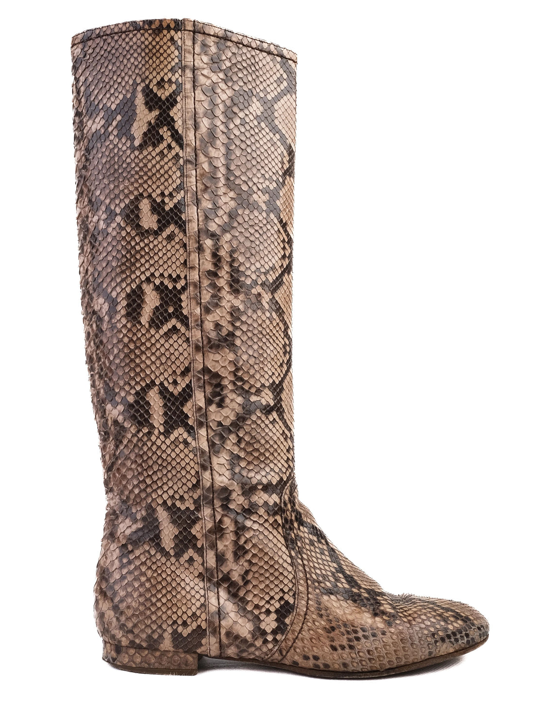 Excellent Valentino Knee-High Boots Leather Size 39 Combined Color