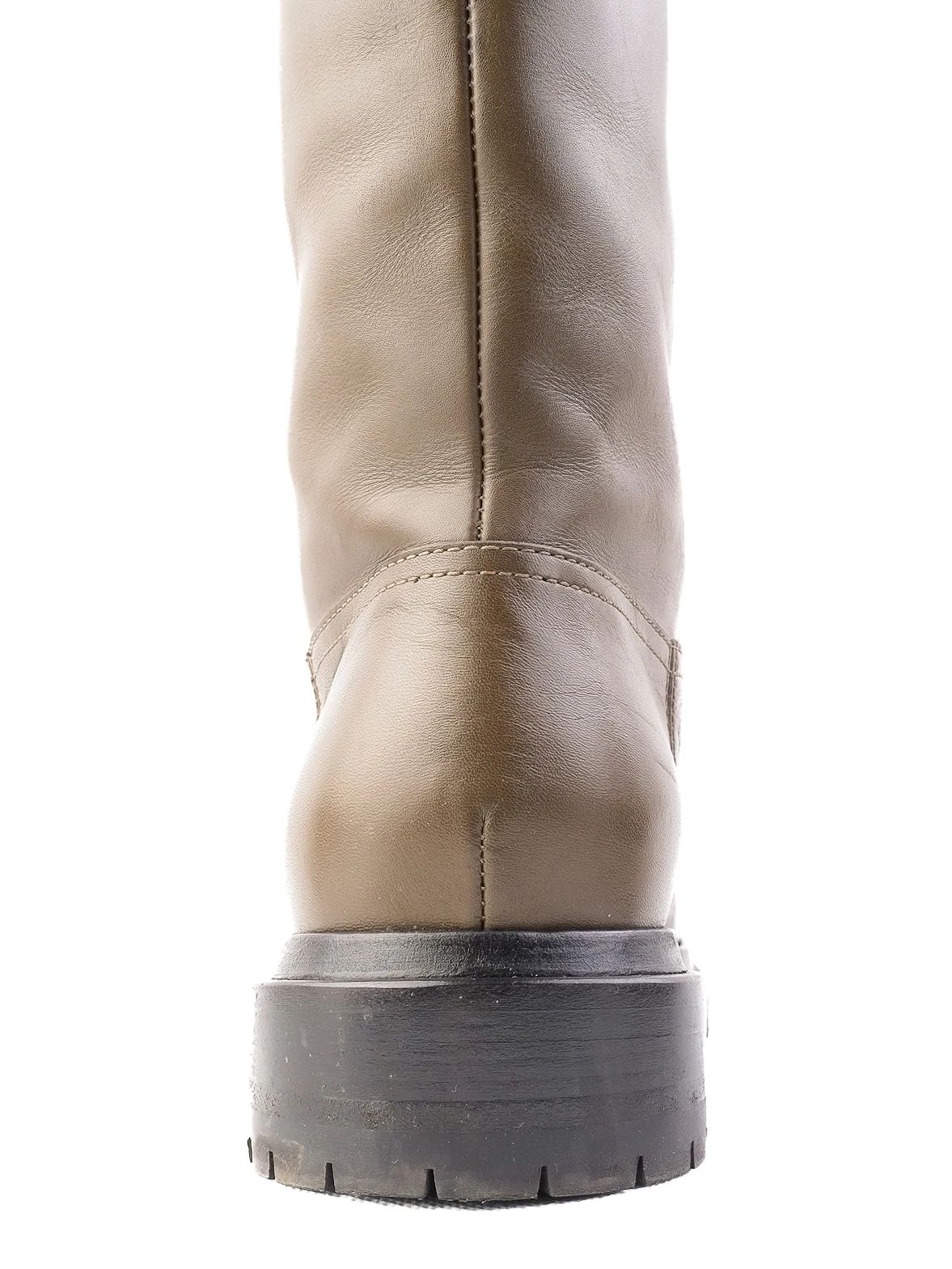 Excellent Sergio Rossi Green Leather Boots Size 37 Women&