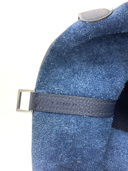 Hermes Navy Picotin MM,Taurillon Clemence PHW  Y Stamp