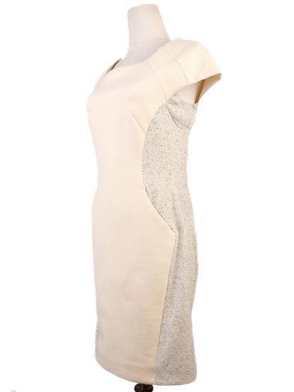 Average Rag&amp;Bone Yellow Wool Dress XS with Textured Panels