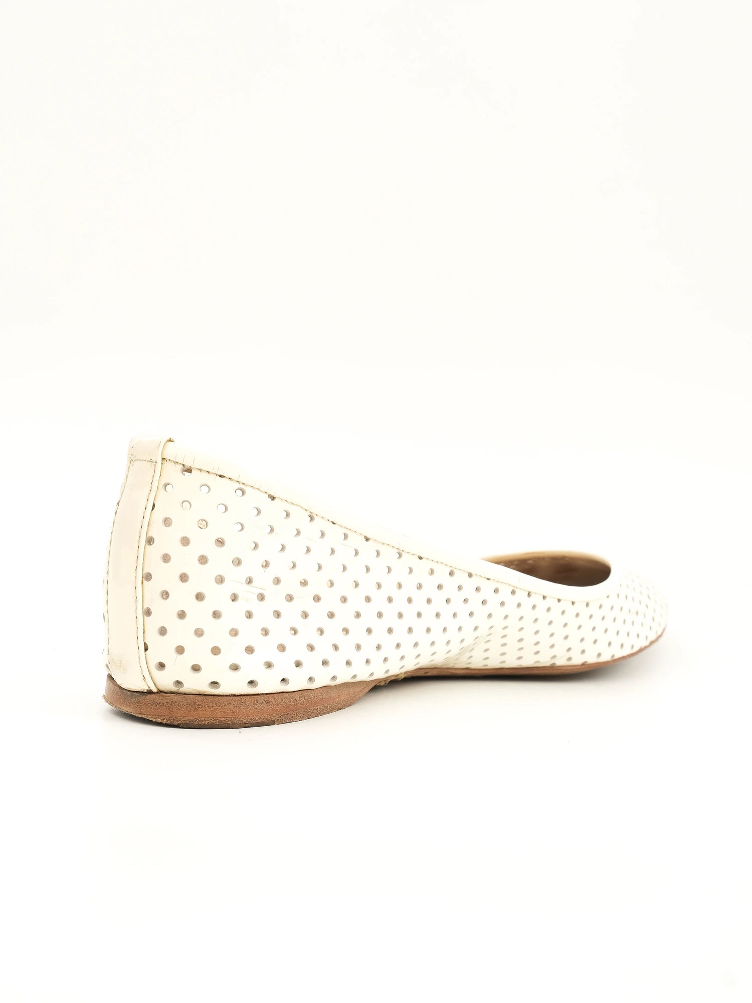 Good Jil Sander White Leather Flat Shoes Size 39 Women&