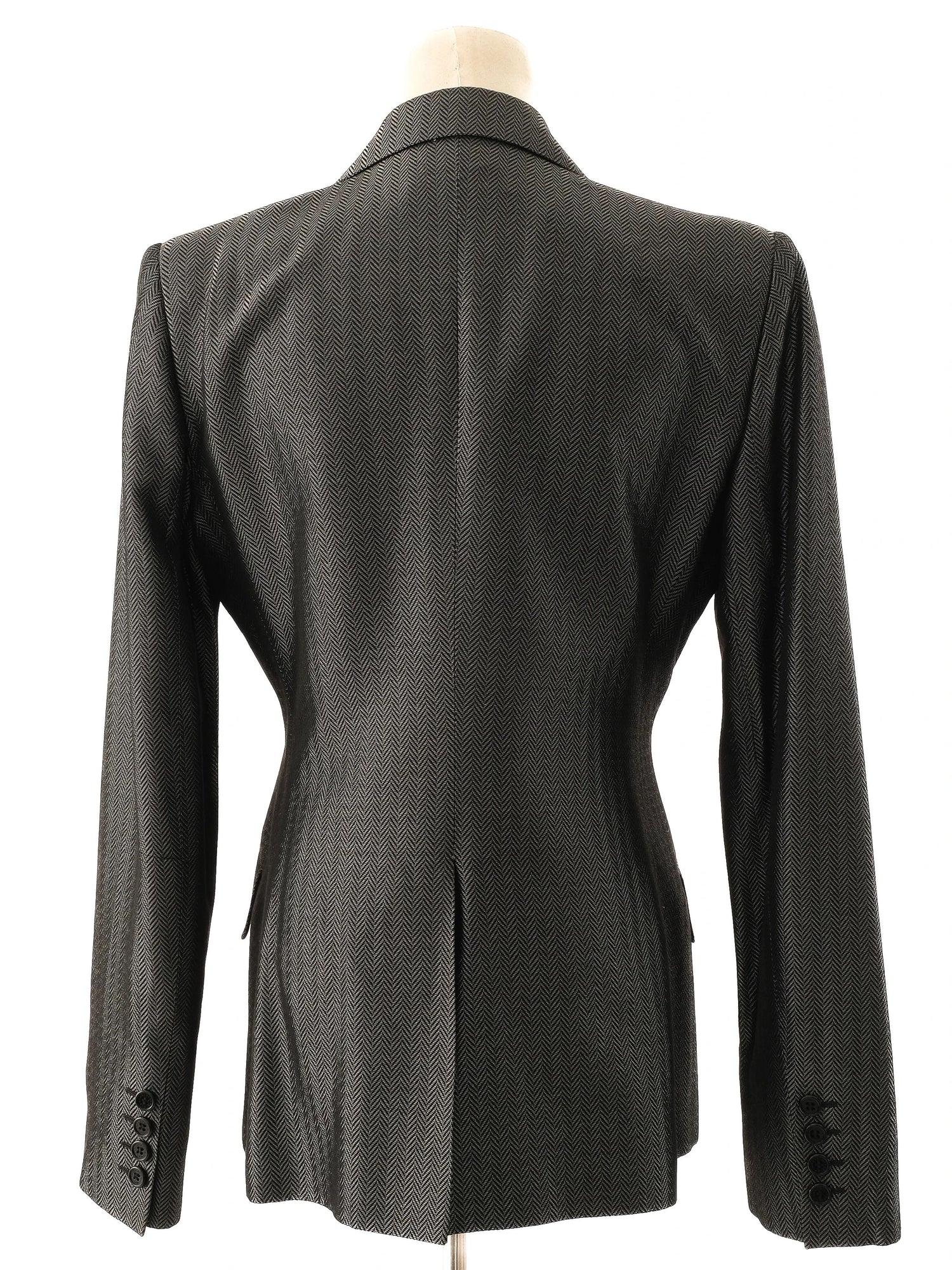 Excellent Carlo Pignatelli Gray Wool Blazer Size L Women&