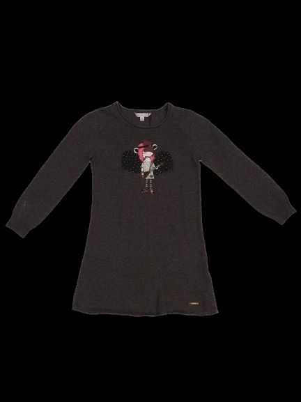 Excellent Little Marc Jacobs Gray Long Sleeve Dress Size 5