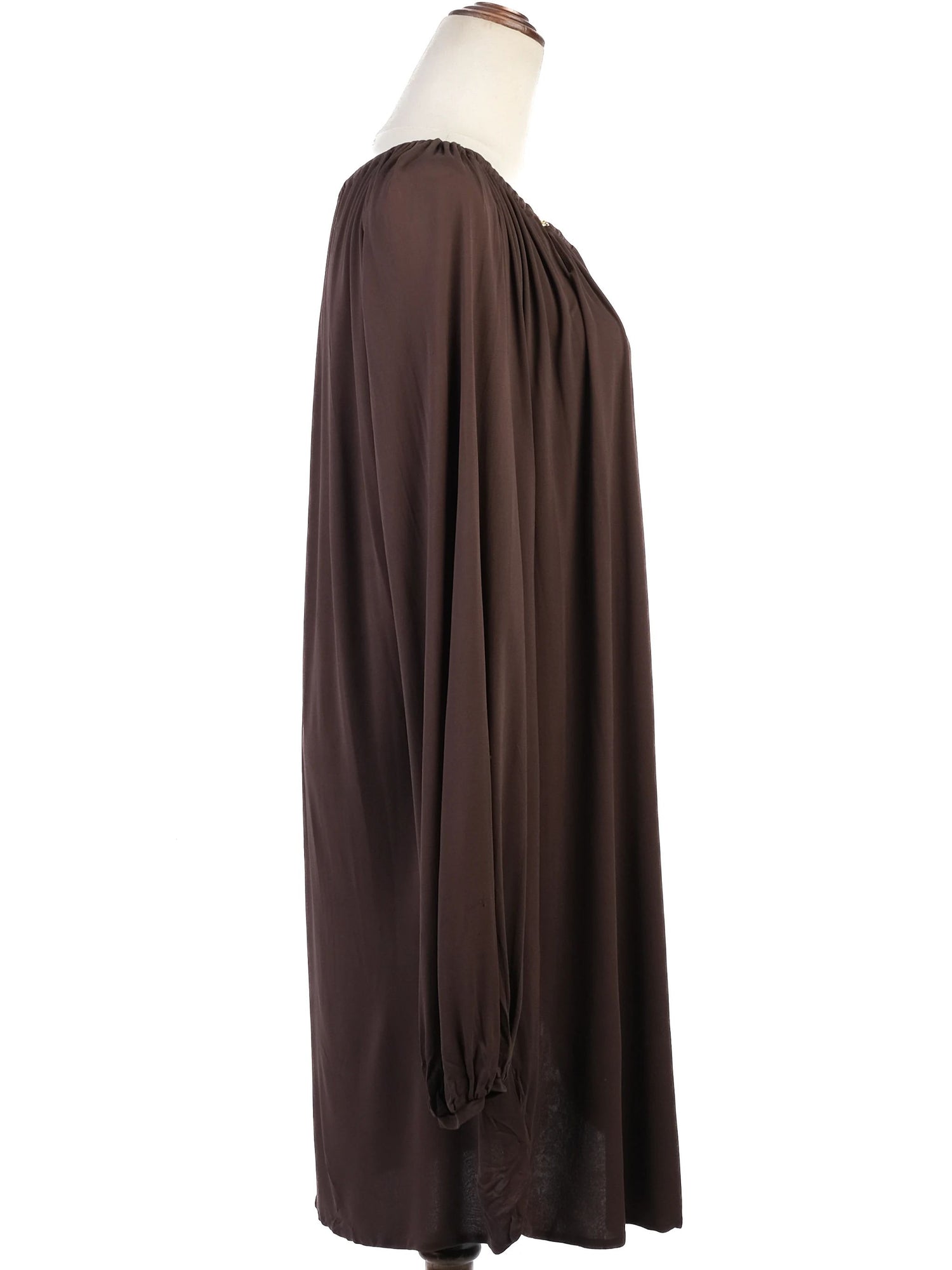 Excellent Emilio Pucci Orange Cupro Tunic Dress Size L