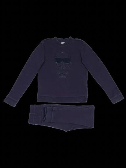 Excellent Karl Lagerfeld Kids Blue Sweatshirt &amp; Pants Set Size 12