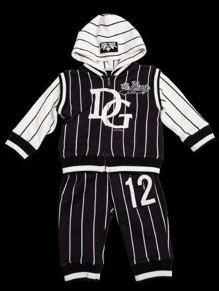 Excellent Dolce Gabbana Black Cotton Kids Outfit Size 9 Months