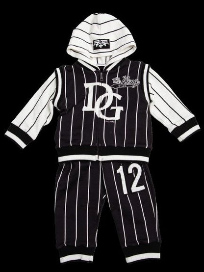 Excellent Dolce Gabbana Black Cotton Kids Outfit Size 9 Months
