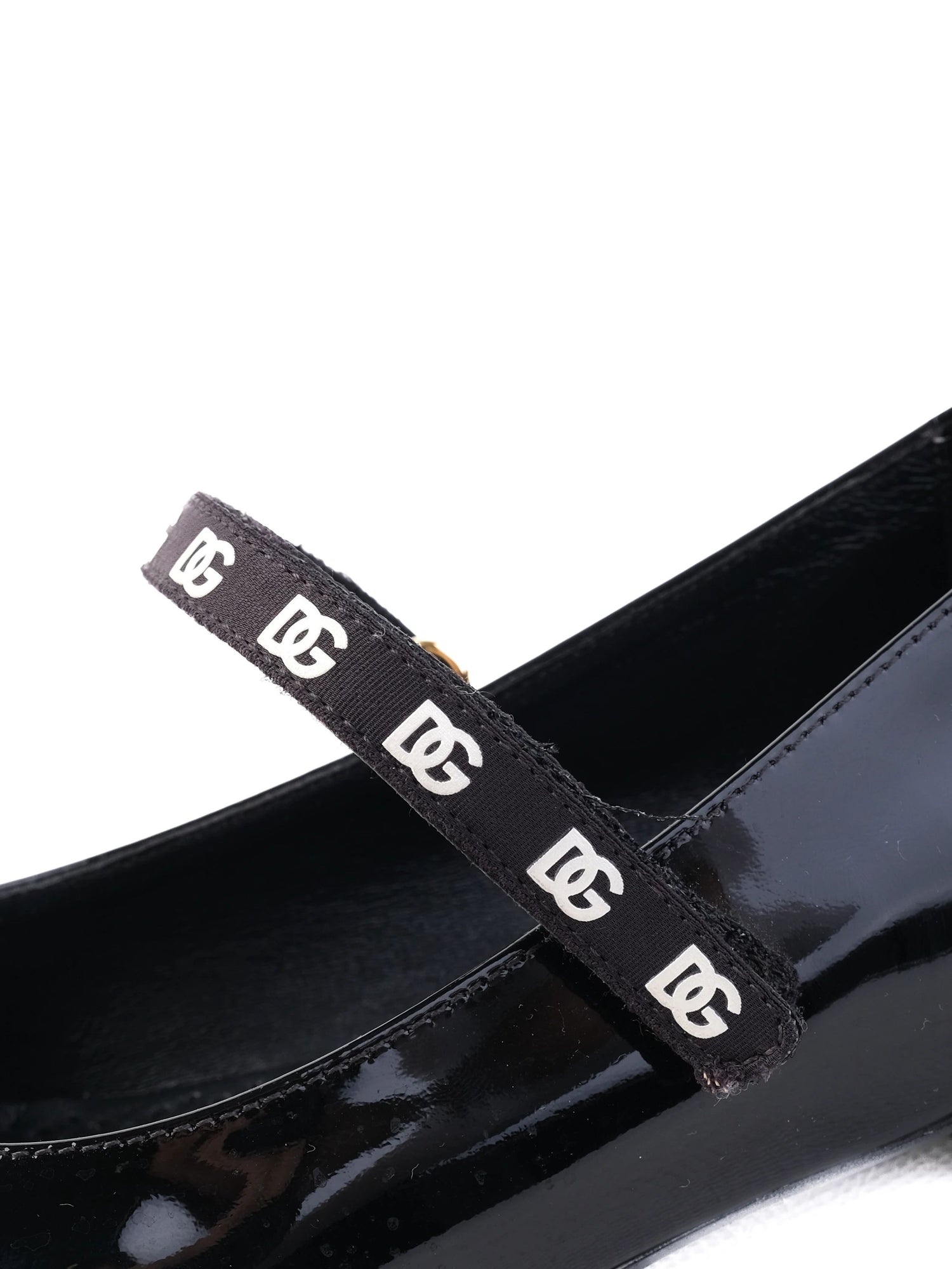 Excellent Dolce Gabbana Black Lacquer Mary Jane Shoes for Kids Size 33