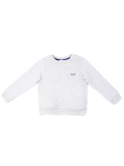 Excellent Hugo Boss Gray Kids Sweatshirt Size 4 Polyester