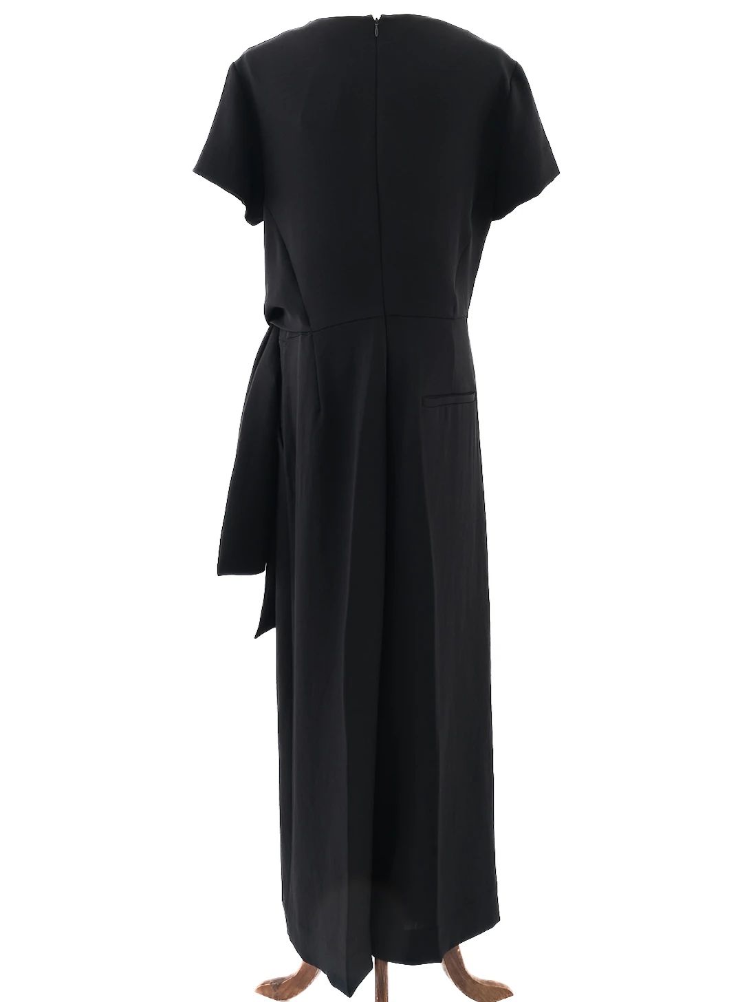Excellent Cos Black Wrap Dress Size L Women&