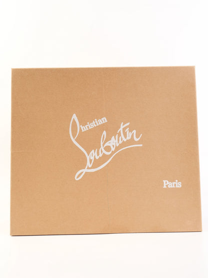 Excellent Christian Louboutin Black Leather Ankle Boots Size 37.5