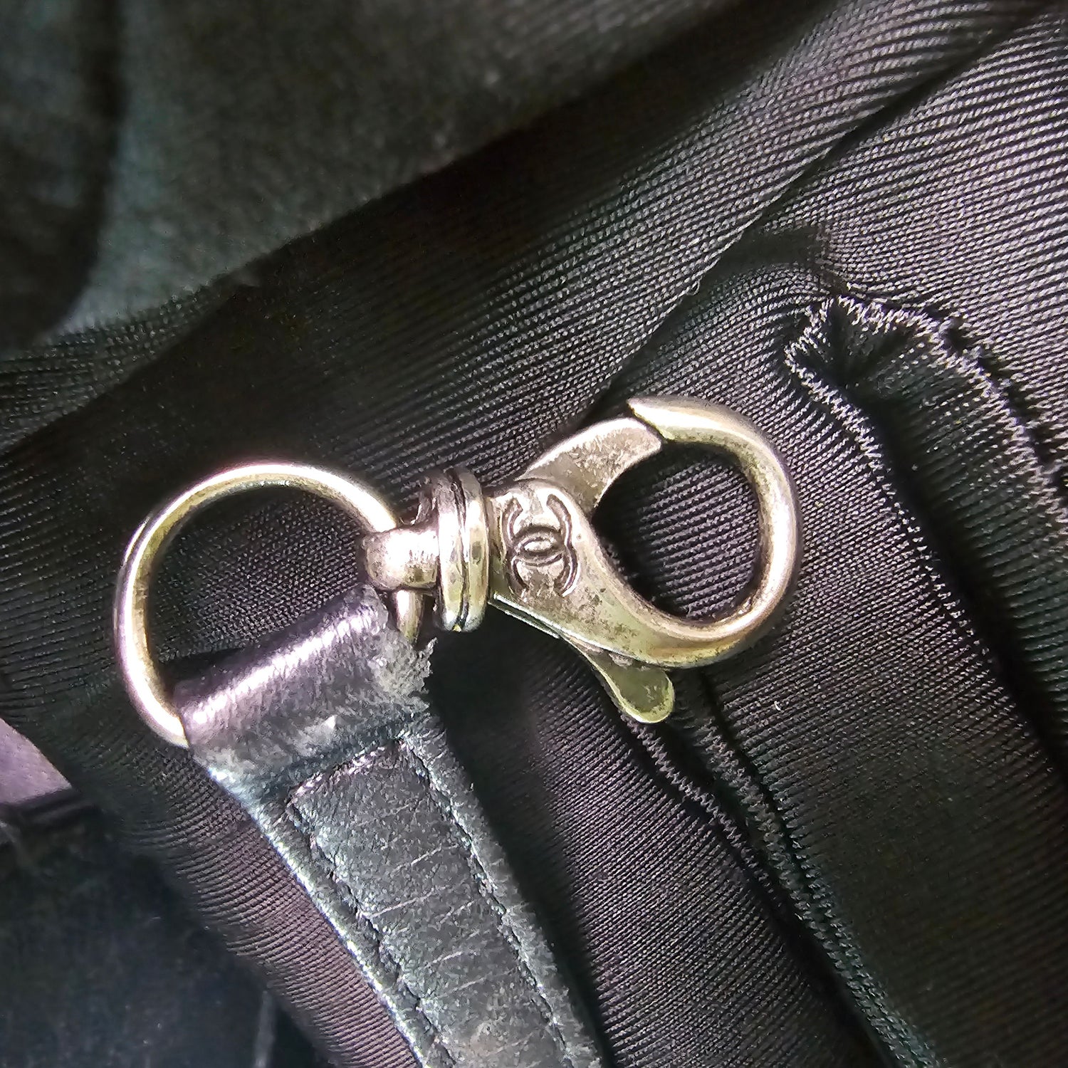 Chanel Turn-around Ligne Black Deerskin