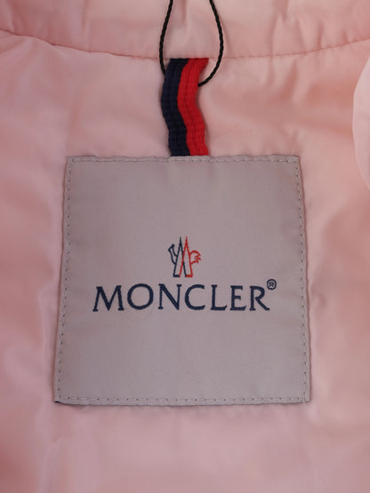 Excellent Moncler Kids Pink Quilted Jacket Size 2 - Nylon