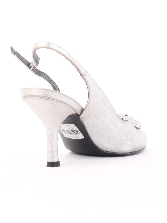 Excellent Stuart Weitzman Gray Leather Slingback Heels Size 36