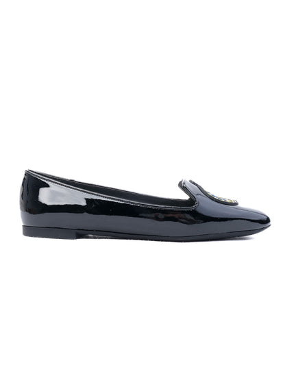 NEW Kenzo Black Patent Leather Loafer Women Size N/A