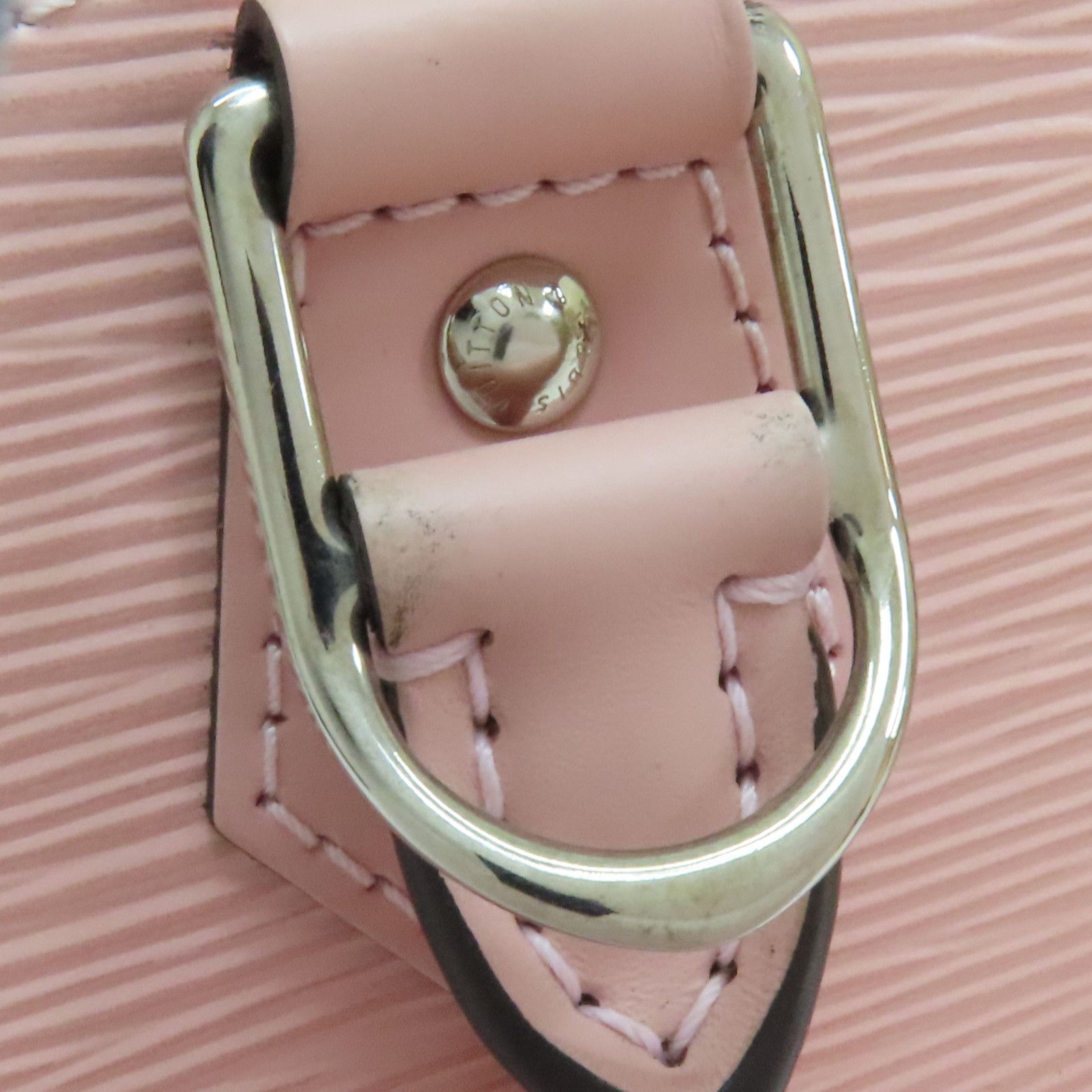 Louis Vuitton Alma Bb Shoulder Bag Epi Leather Pink (no Key) M 41327
