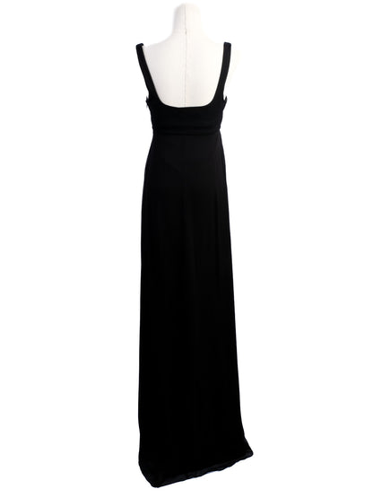 Excellent Diane von Furstenberg Black Silk Evening Gown