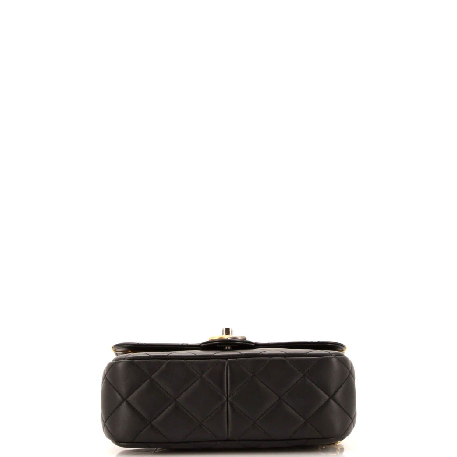 Chanel Coco Clips Flap Bag Embellished Quilted Lambskin Small