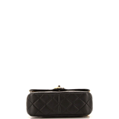 Chanel Coco Clips Flap Bag Embellished Quilted Lambskin Small