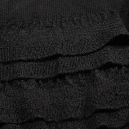Chanel Black Knit Wool P 62570k 48045