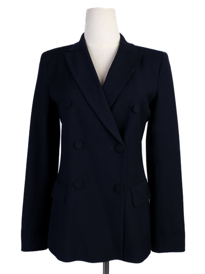 Excellent Weekend MaxMara Blue Wool Blazer Size N/A