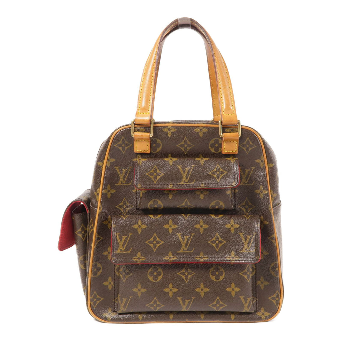 Louis Vuitton Monogram Excentri-cite Kinsaku Hand-turned Bag Palm Color Brown Handbag M 51161