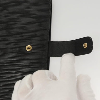 Louis Vuitton Epi Agenda Mm Day Planner Cover Black R 20042 Lv Auth