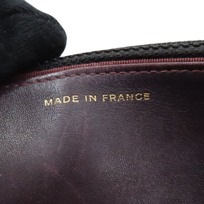 Chanel Woc Wallet On Chain Shoulder Bag Black Quilted Grained Calfskin